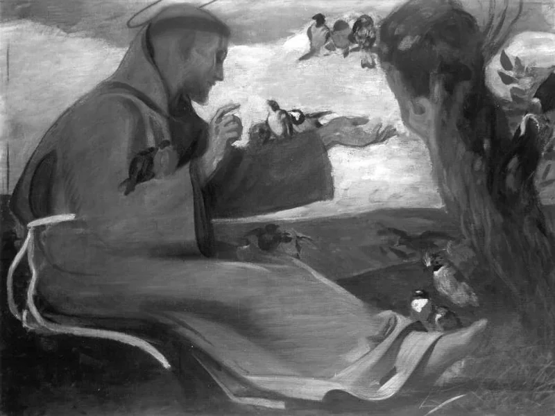 1857-Wilhelm Dürr the Younger - San Francesco predica agli uccelli